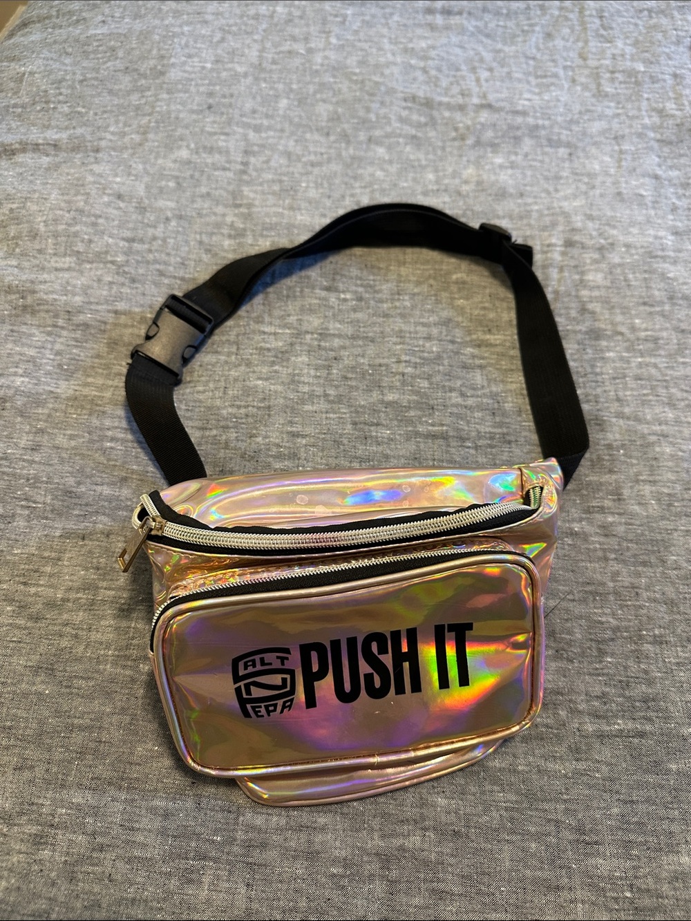 Salt N Pepa PUSH IT Holographic Fanny Pack Belt Bag
